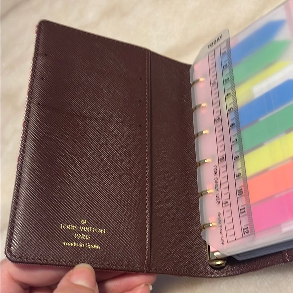 Louis Vuitton Burgundy Monogram agenda Wallet - Picture 7 of 7